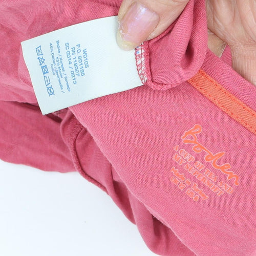 Boden Women's Pink Long Sleeve T-Shirt Size 8
