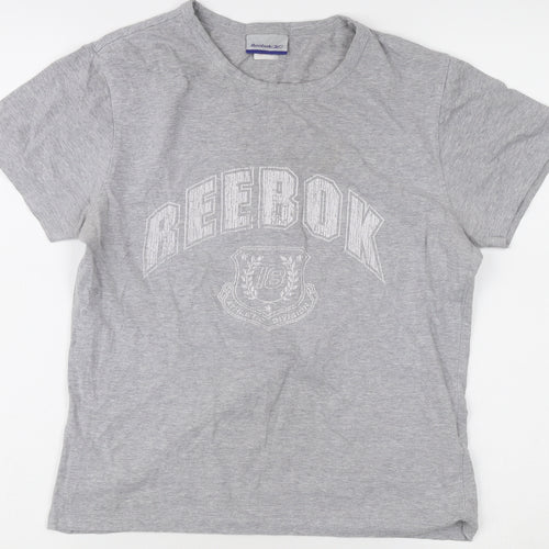 Reebok Women's Grey Size 12 T-Shirt
