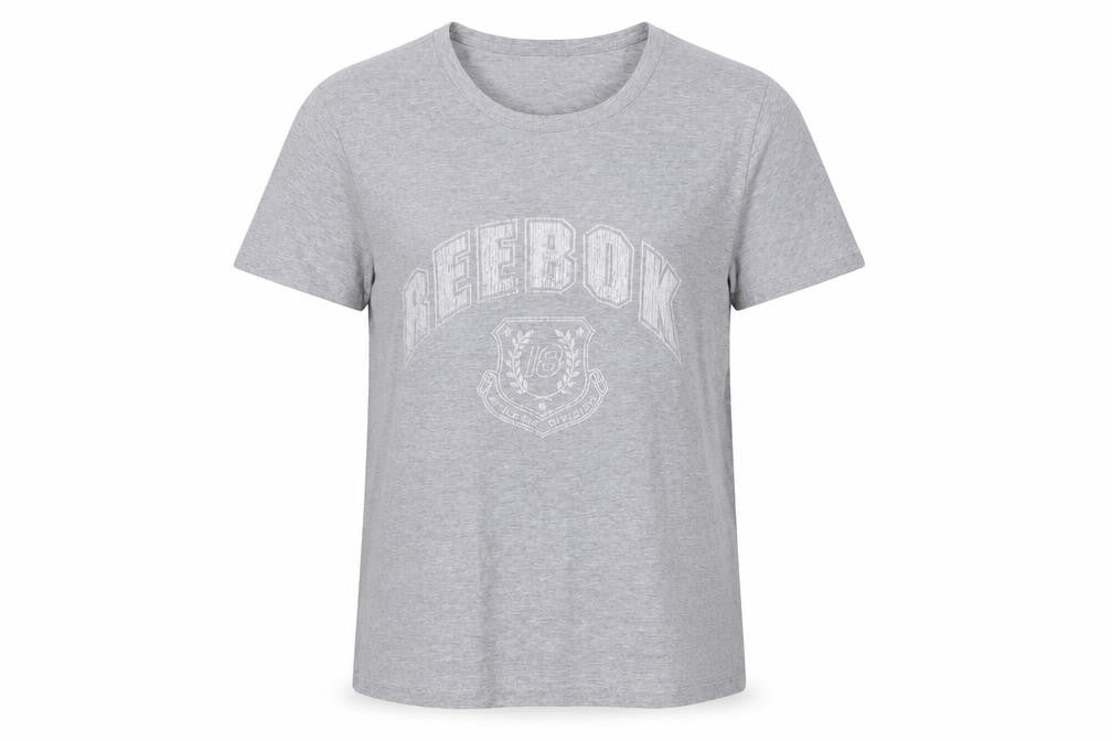 Front view of Reebok Women's Grey, size 12, T-Shirt