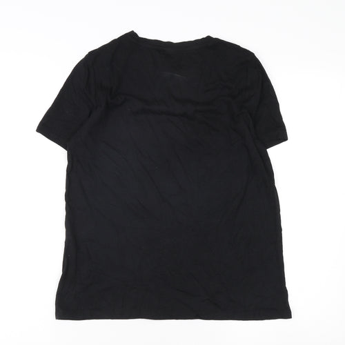 H&M Women's Black M Basic T-Shirt with Rhinestones