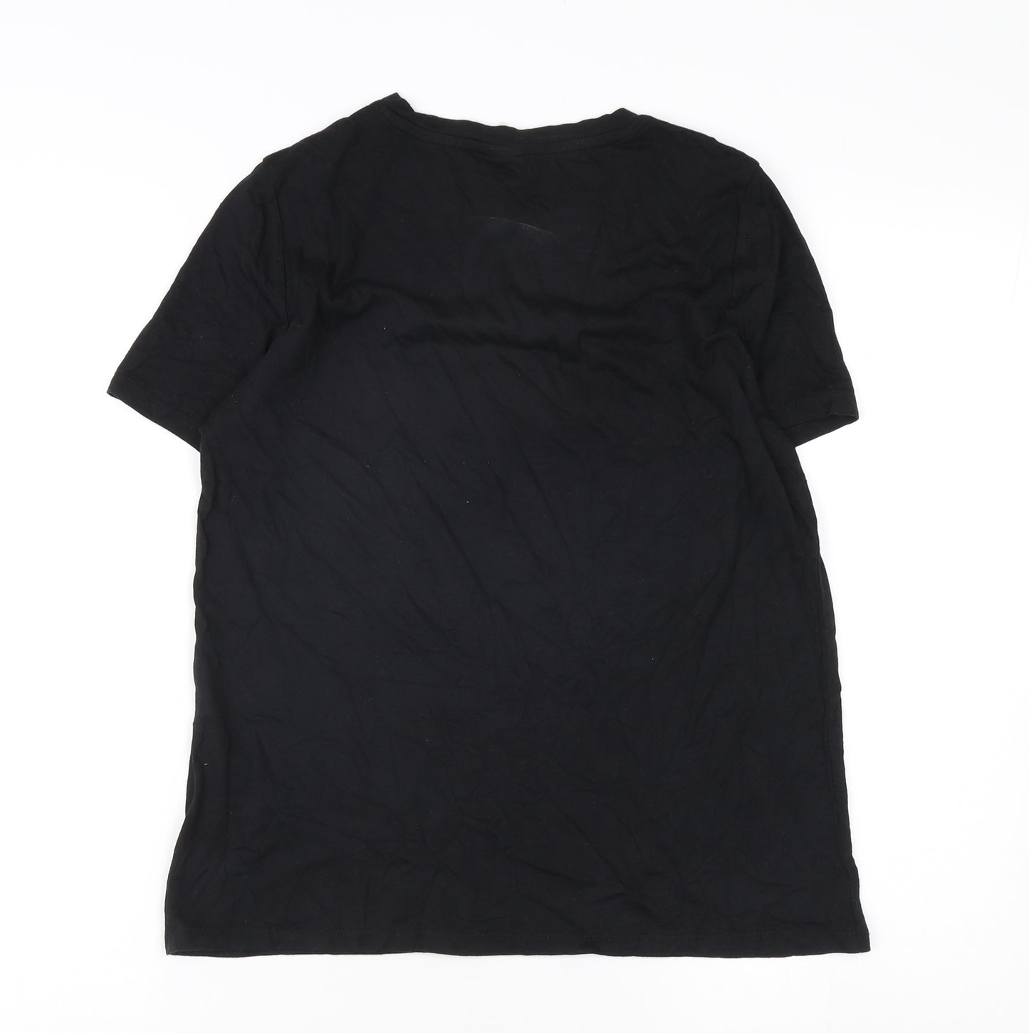 H&M Women's Black M Basic T-Shirt with Rhinestones