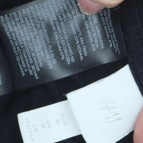 H&M Women's Black M Basic T-Shirt with Rhinestones