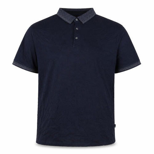 Burton Men's Blue 2XL Cotton Polo with Collarless Style