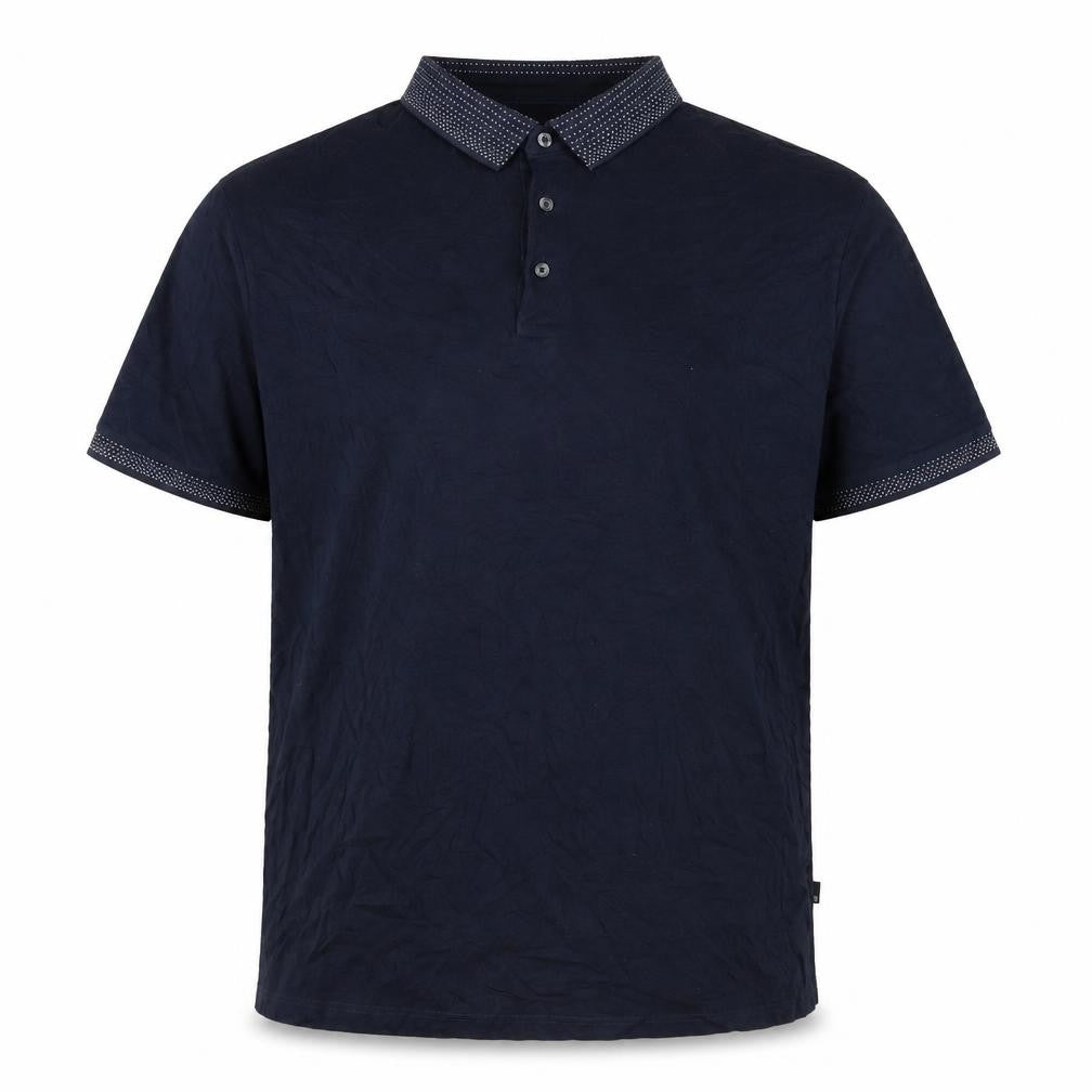 Burton Men's Blue 2XL Cotton Polo with Collarless Style