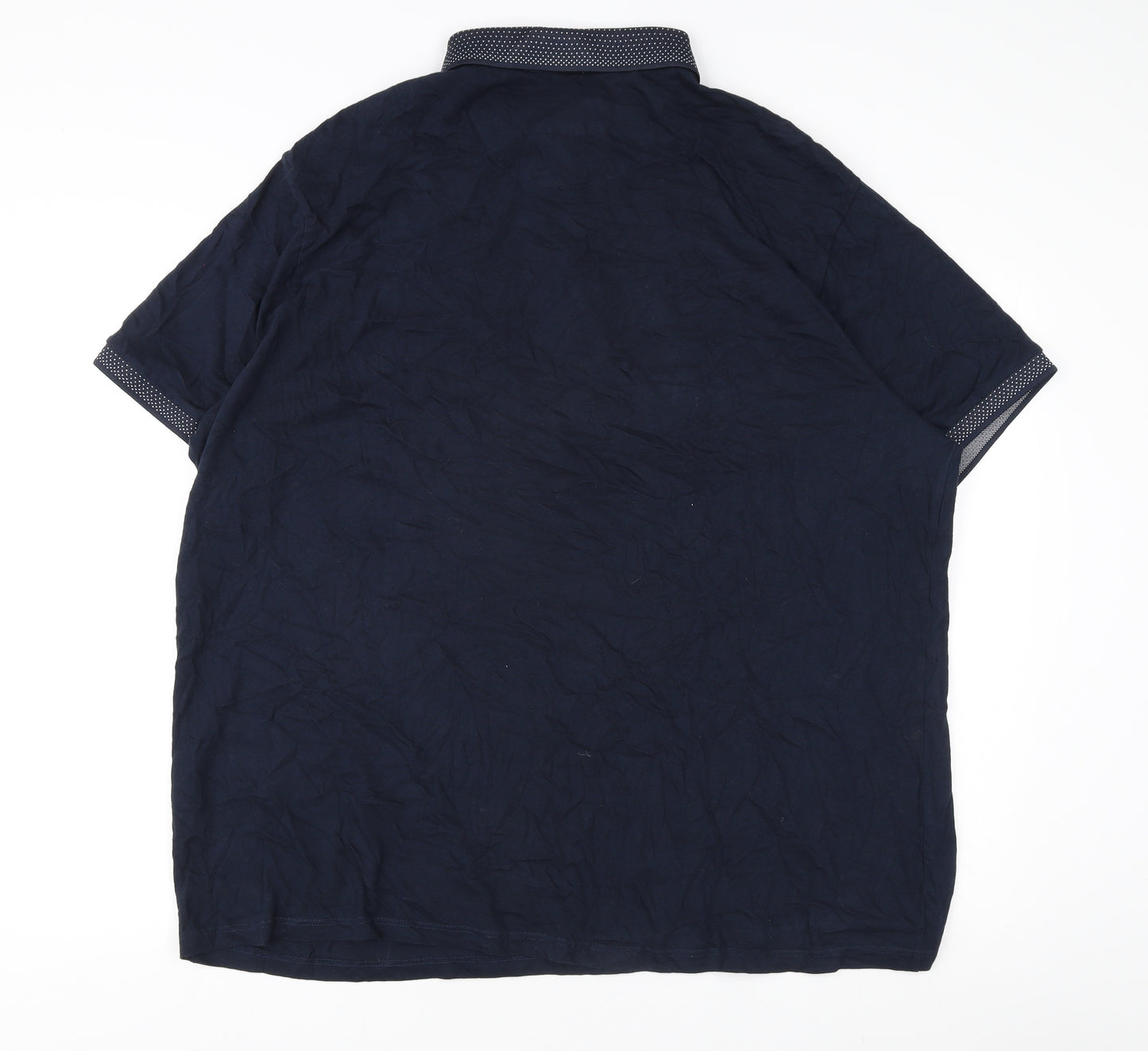 Burton Men's Blue 2XL Cotton Polo with Collarless Style