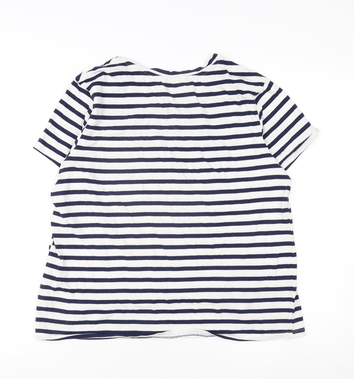 H&M Women's Striped Cotton T-Shirt Size 12
