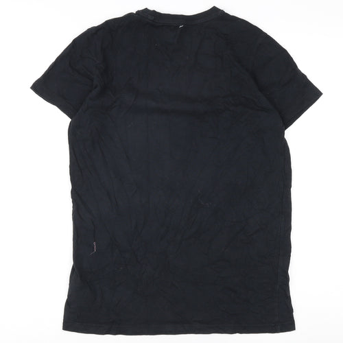 Blue Zoo Boys Black Graphic Music T-Shirt, 13-14 Years, Regular Fit