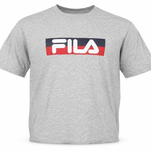 Fila Men's Grey Crew Neck T-Shirt L Cotton Jersey