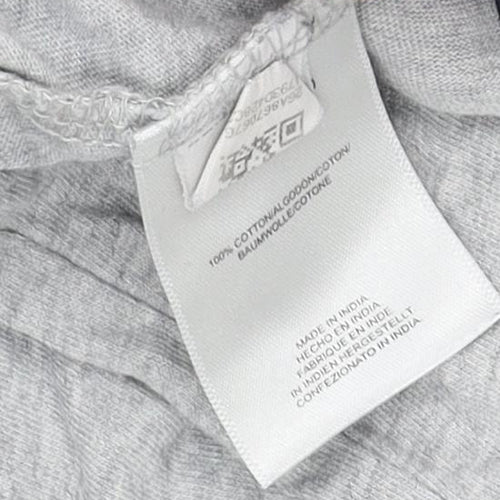 Fila Men's Grey Crew Neck T-Shirt L Cotton Jersey