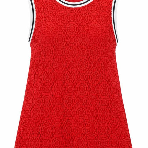 Dorothy Perkins Women Red Lace Sleeveless Top