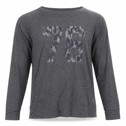 Decathlon Men's XL Grey Long Sleeve Graphic T-Shirt