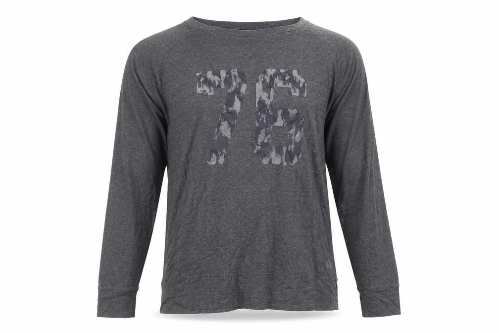 Decathlon Men's XL Grey Long Sleeve Graphic T-Shirt