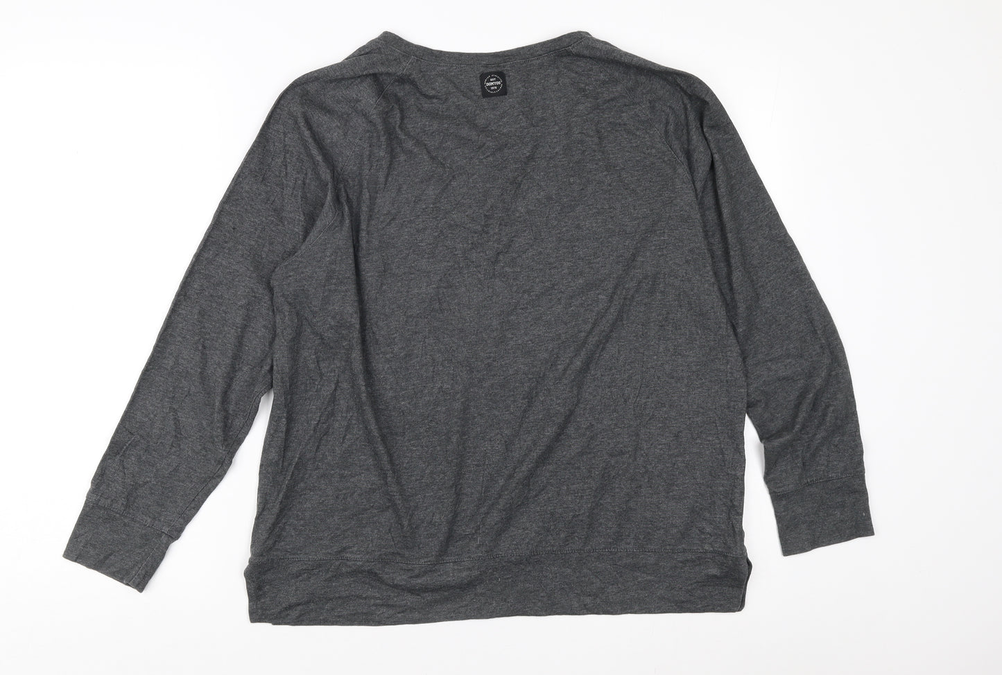 Decathlon Men's XL Grey Long Sleeve Graphic T-Shirt