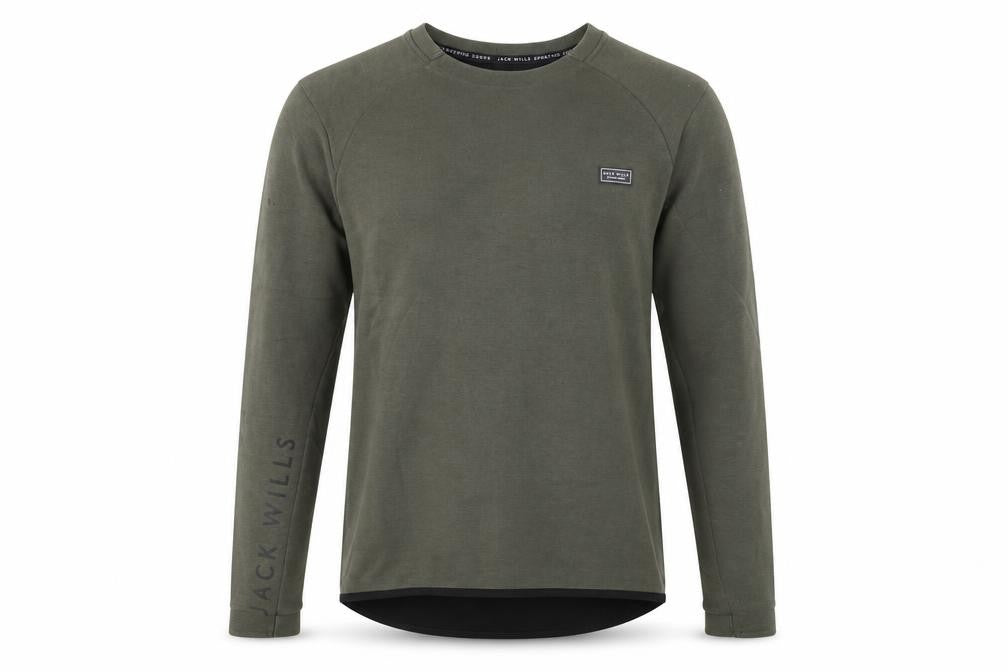 Front view of Jack Wills Men's Green Pullover Sweatshirt M