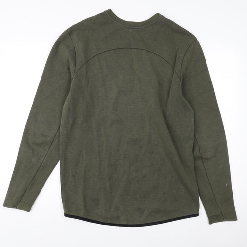 Jack Wills Men's Green Pullover Sweatshirt M