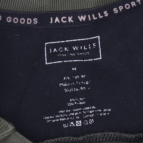 Jack Wills Men's Green Pullover Sweatshirt M