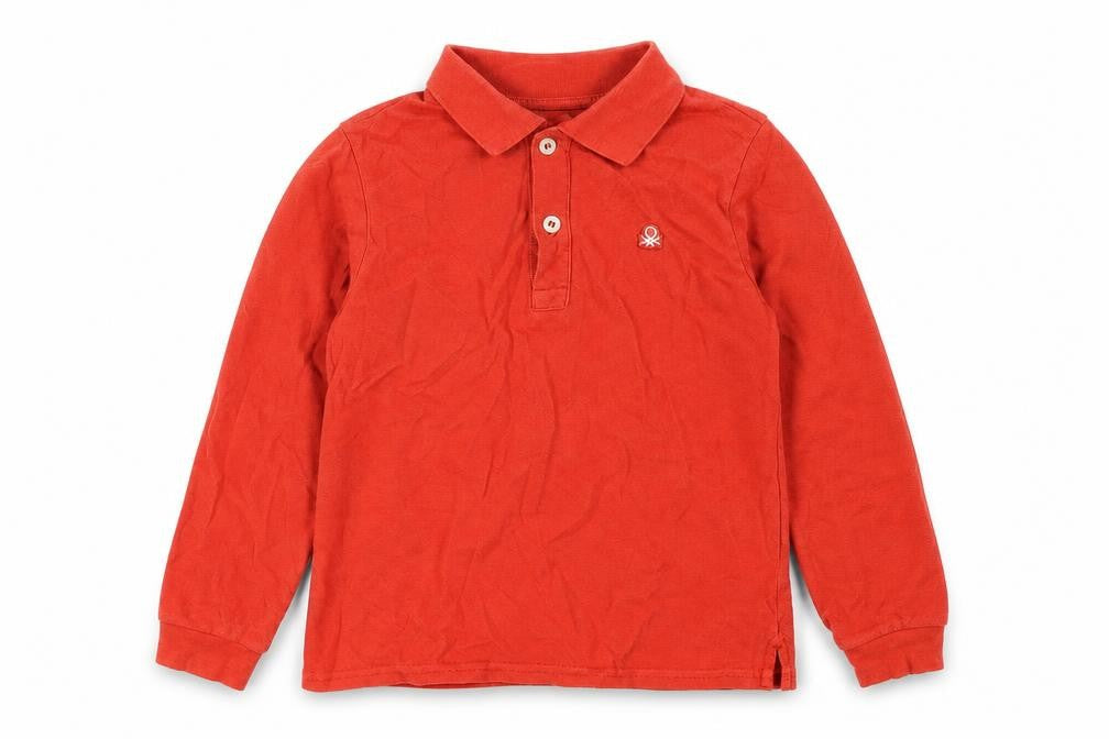 United Colors of Benetton Boys Red Polo Shirt 4-5 Years