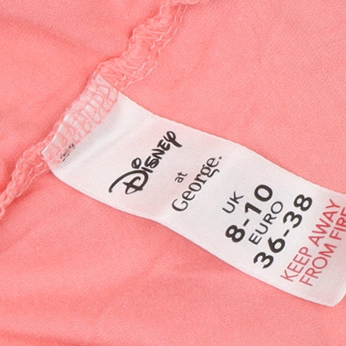 Disney Pink Tank Top for Women Size 8 with Cartoon Print