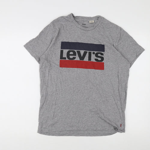 Levi's Men's Grey Medium Graphic Print T-Shirt