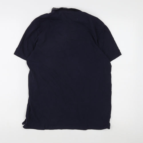 Threadbare Men's Blue Polo Shirt M Regular Fit Casual