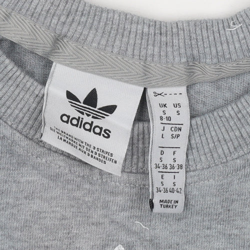 Adidas Unisex Grey Cotton T-Shirt S - Casual Jersey Tee