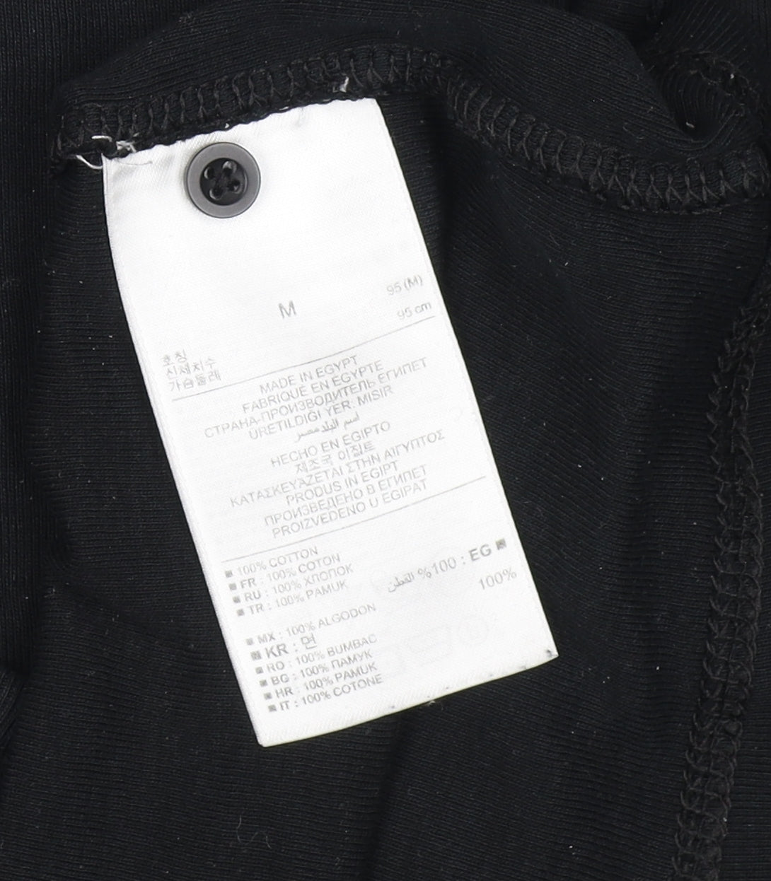 Gap Women's Black Henley 3/4 Sleeve Cotton T-Shirt M