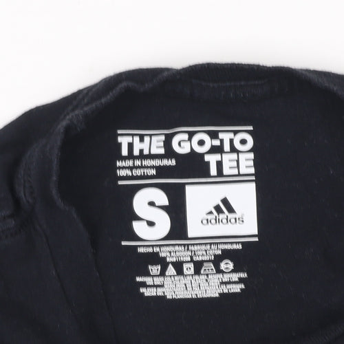 Adidas Unisex Black T-Shirt S Classic Style