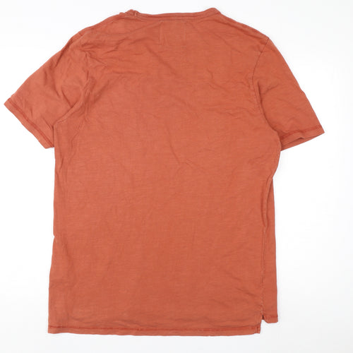 Shore Leave Men's Brown Cotton T-Shirt - Size L