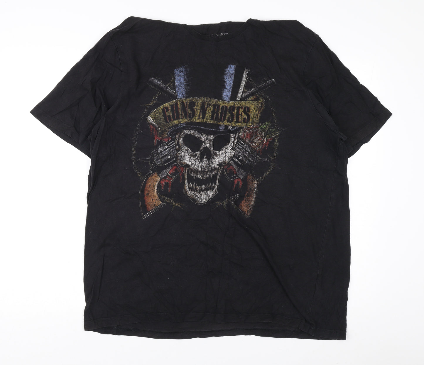 Guns N' Roses Men's Black XL Rock Graphic T-Shirt