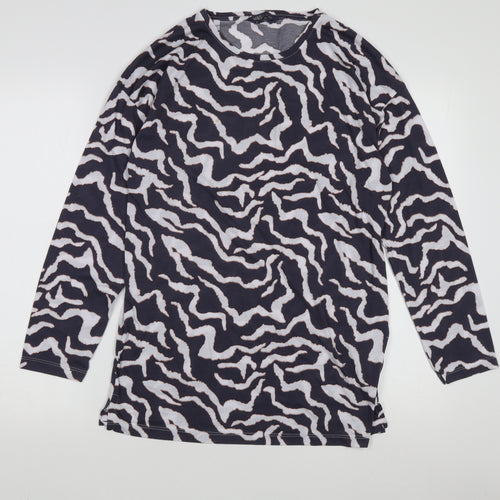 Marks and Spencer Women's Black Animal Print T-Shirt
