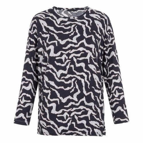 Marks and Spencer Women's Black Animal Print T-Shirt