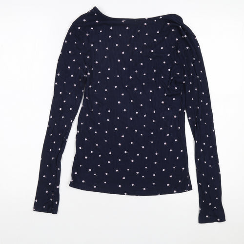 Marks and Spencer Women's Blue Floral Blouse Size 10