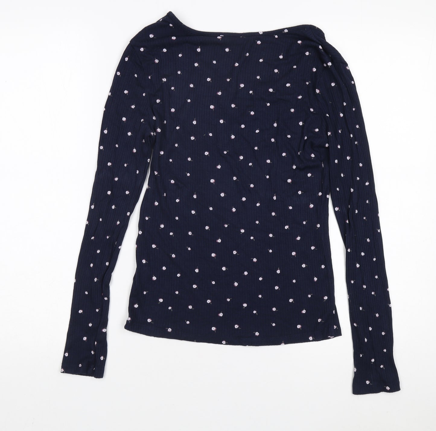 Marks and Spencer Women's Blue Floral Blouse Size 10