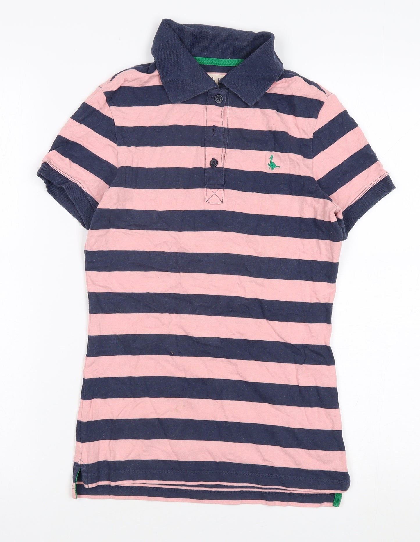 Jack Wills Women's Striped Polo Shirt Size 10