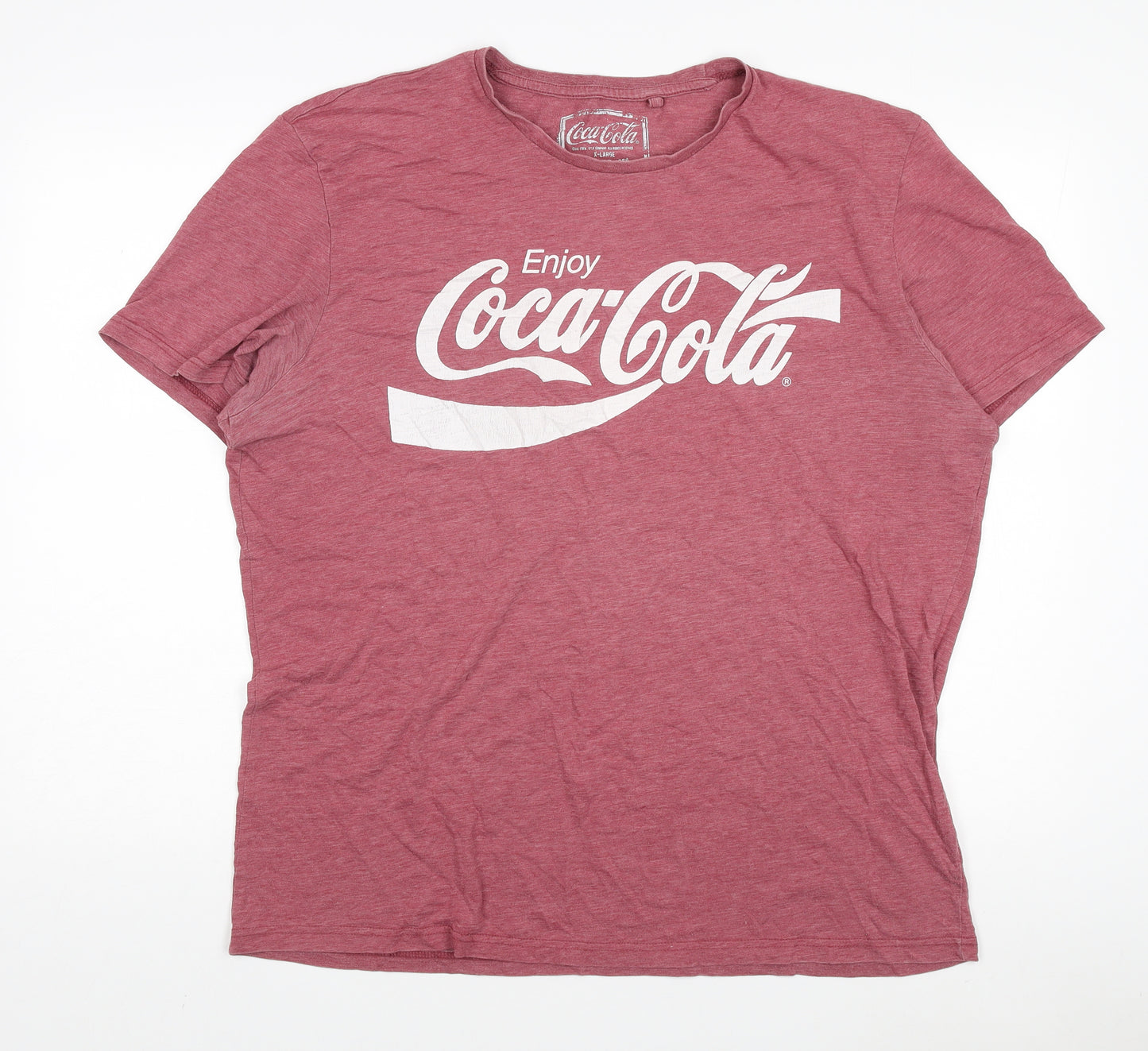 Coca-Cola Men's Red XL Logo Graphic T-Shirt