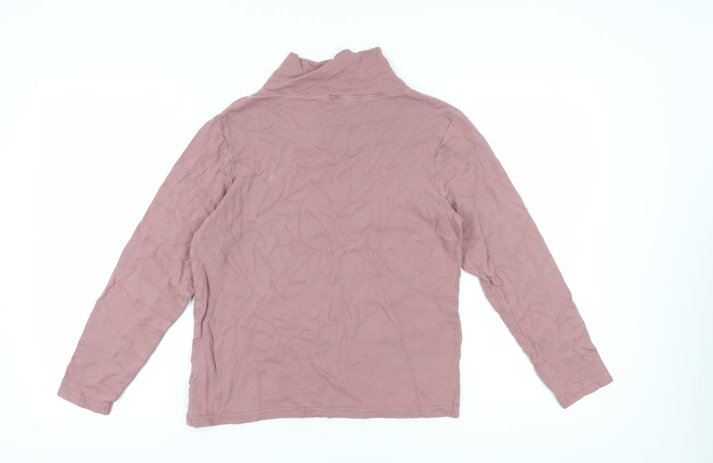 Cotton Traders Women's Pink Cowl Neck T-Shirt Size 16