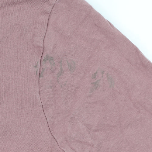 Cotton Traders Women's Pink Cowl Neck T-Shirt Size 16