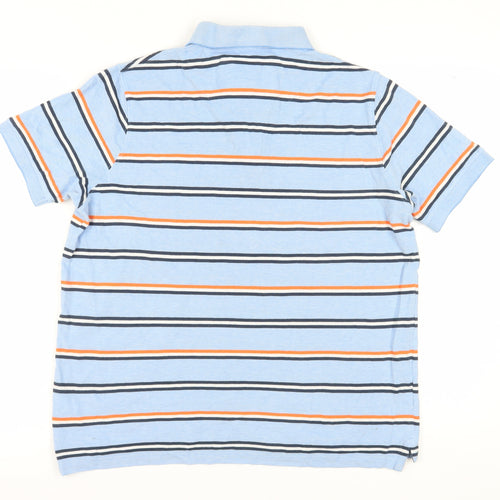 Brook Taverner Men's Blue Striped Polo, Size M