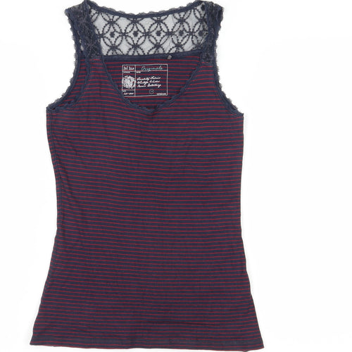 Fat Face Women's Red Striped Camisole Tank Top Size 14