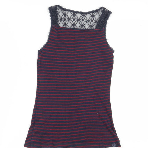 Fat Face Women's Red Striped Camisole Tank Top Size 14