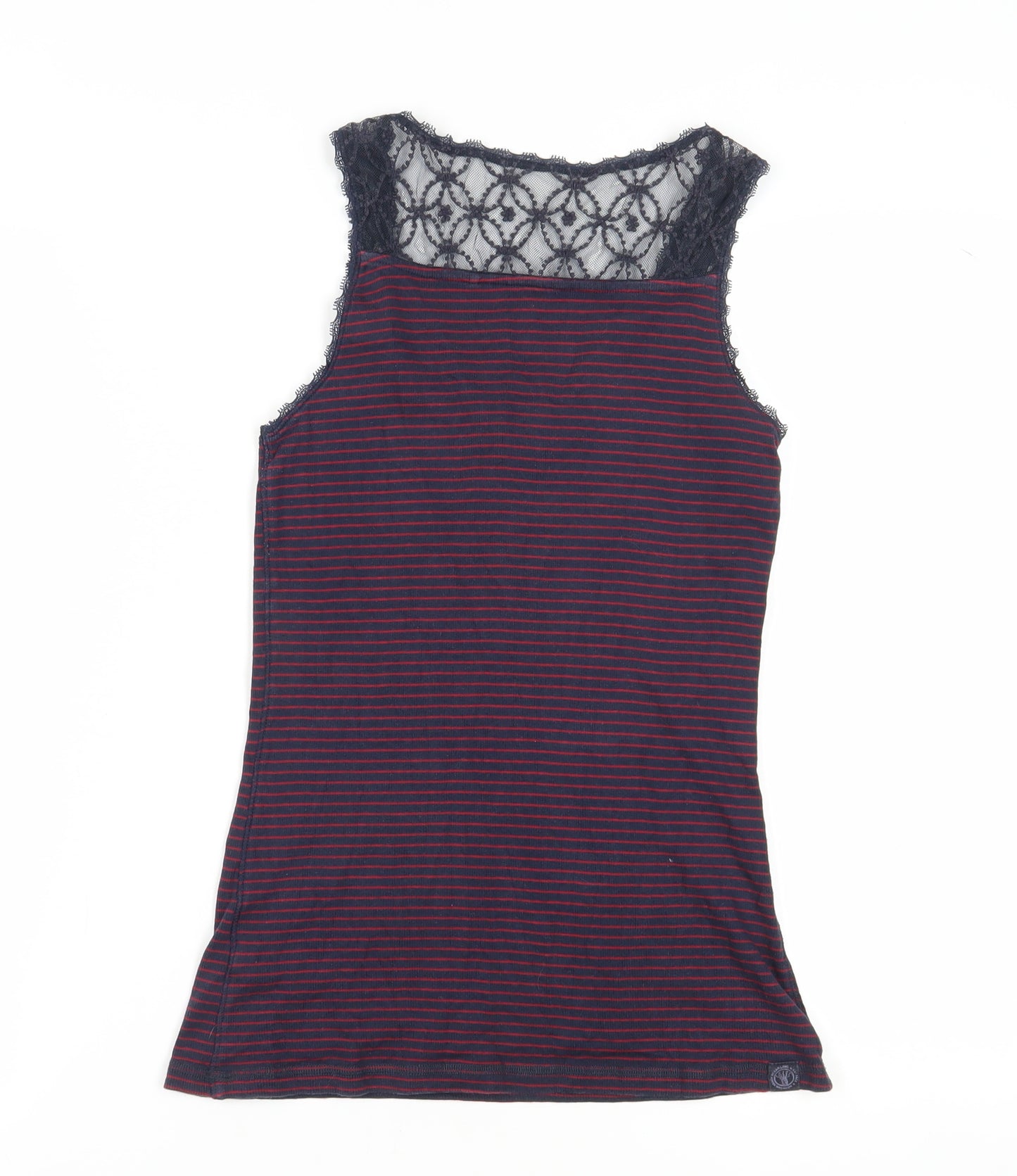 Fat Face Women's Red Striped Camisole Tank Top Size 14