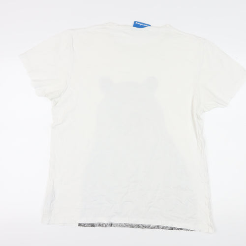 Supremebeng White XL Men's Graphic Bear T-Shirt
