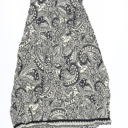 Apricot Women's Paisley A-Line Skirt, Size 8, Black, Knee Length