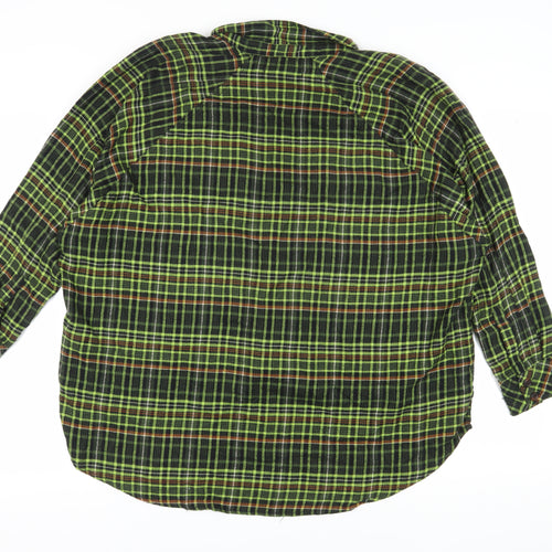 Urban Outfitters Unisex Green Plaid Button-Up Shirt
