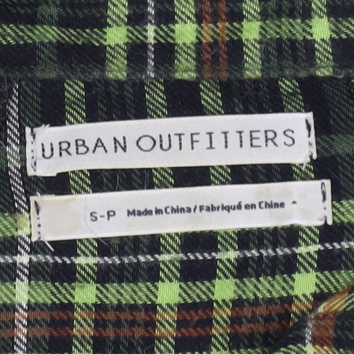 Urban Outfitters Unisex Green Plaid Button-Up Shirt