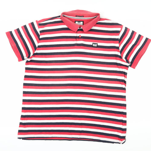 Weekend Offender Men's Multicoloured Striped Polo XL