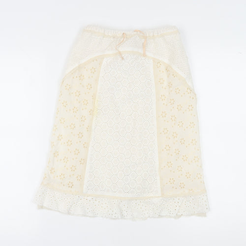 Zara Girls Ivory Skirt 12-13 Years Peasant Style