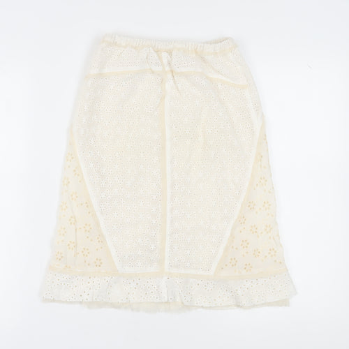 Zara Girls Ivory Skirt 12-13 Years Peasant Style