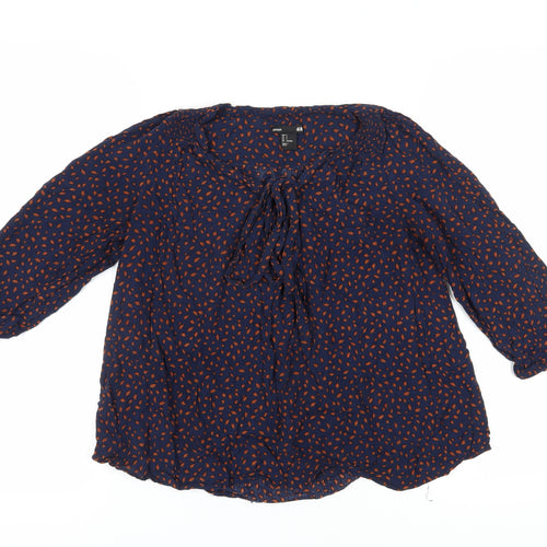 H&M Women Blue Kimono Blouse Size 10