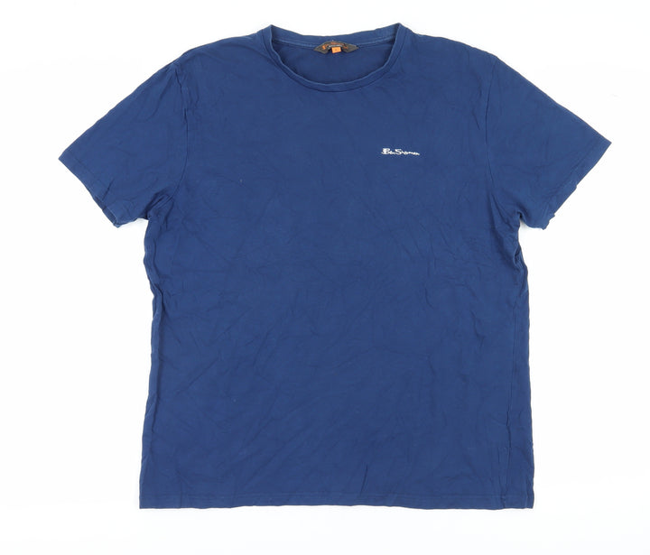 Ben Sherman Men's Blue T-shirt, size Large.